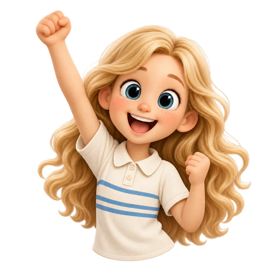 Bella cheering